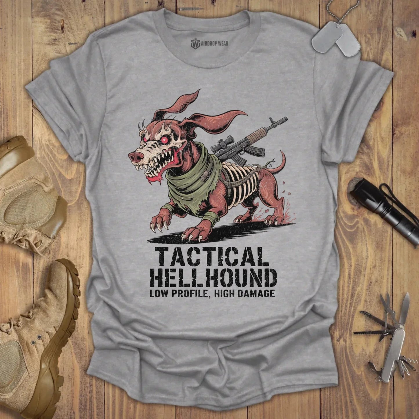 Tactical Hellhound T-shirt Sport Grey