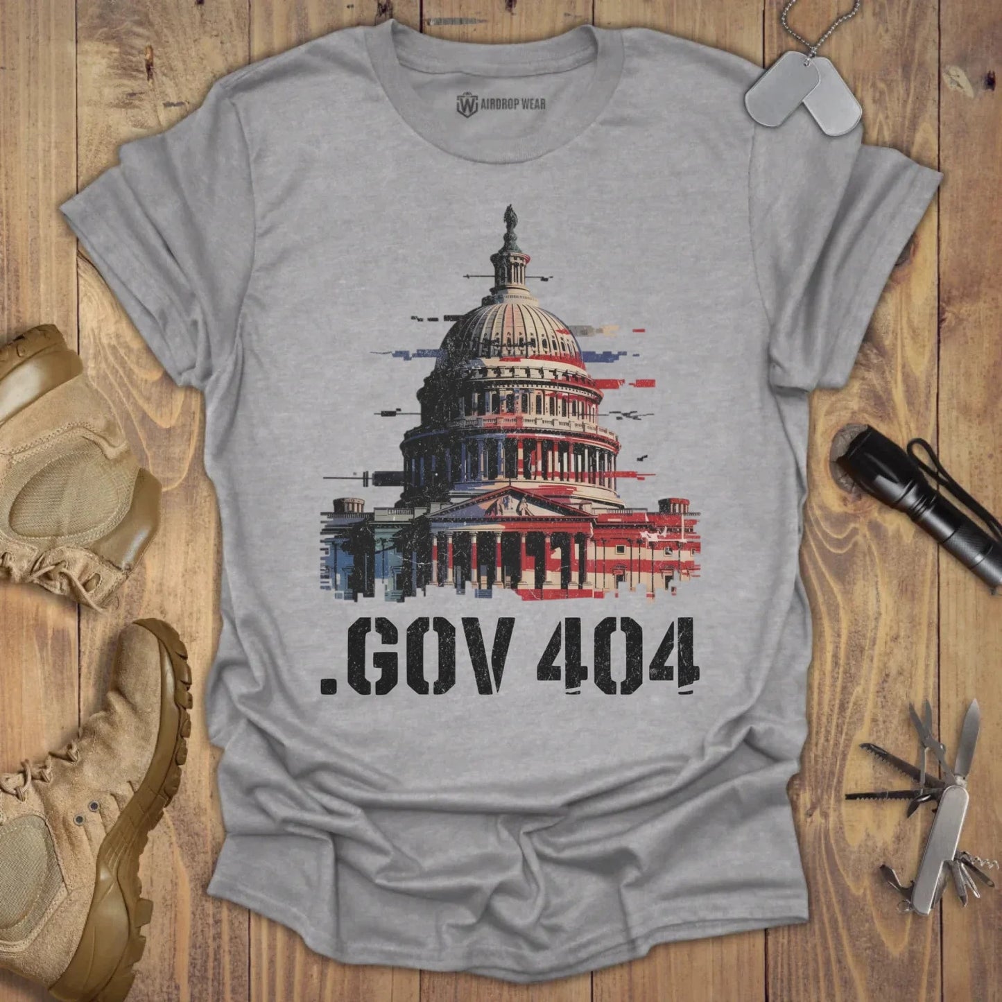 .GOV 404 T-shirt Sport Grey