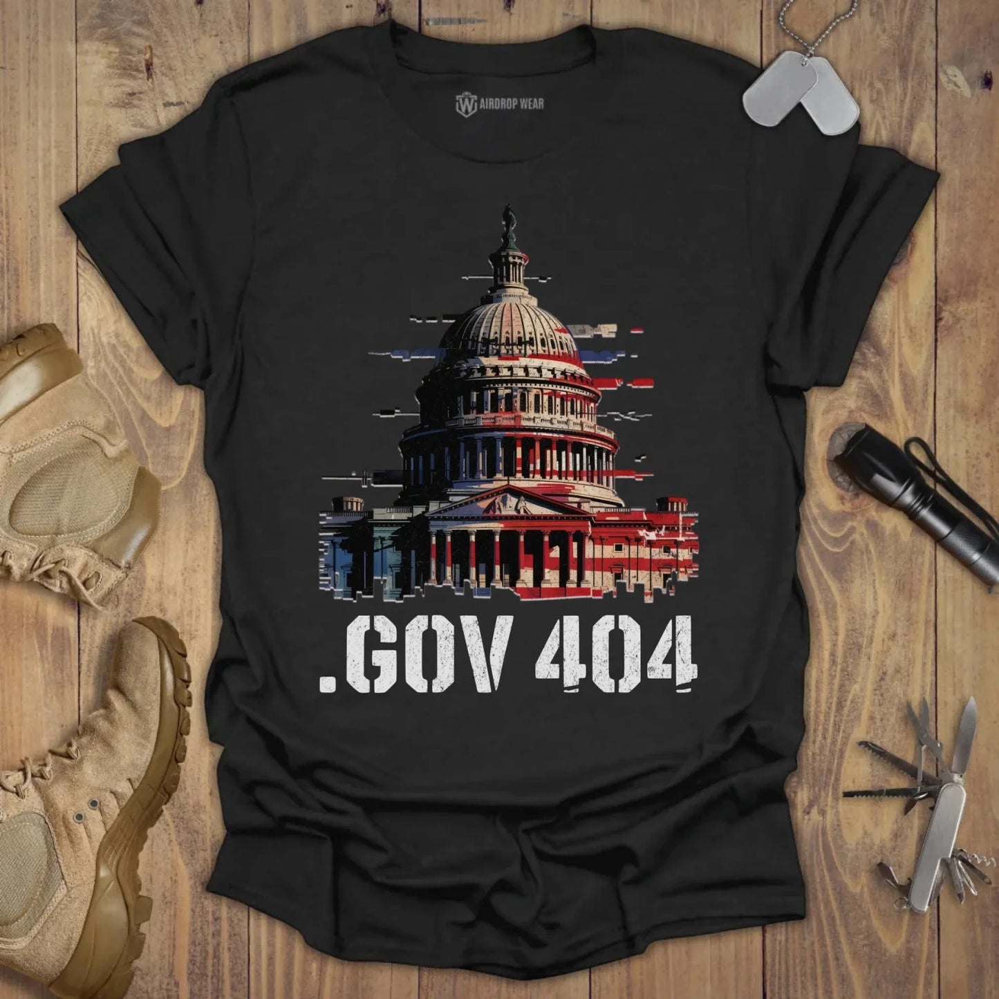 .GOV 404 T-shirt Black