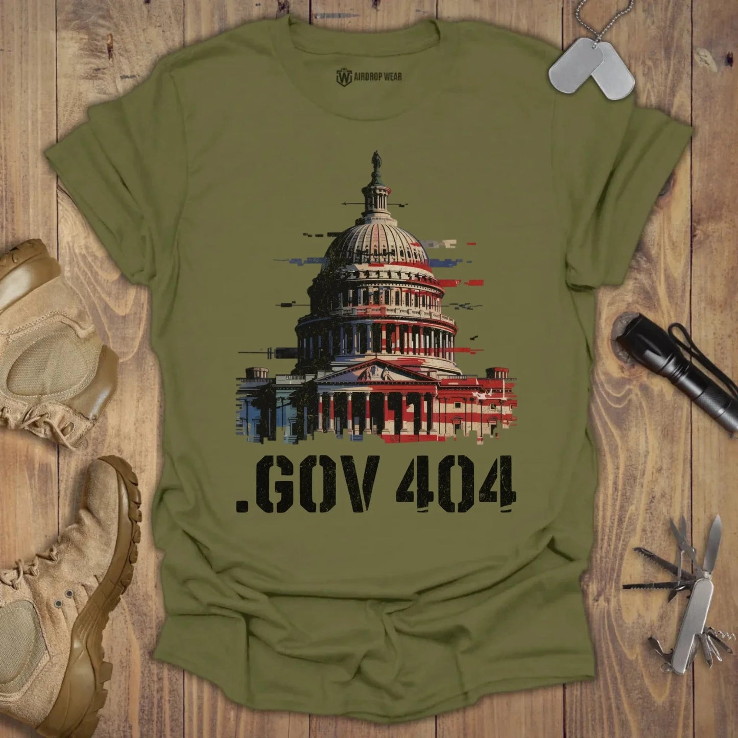 .GOV 404 T-shirt Military Green