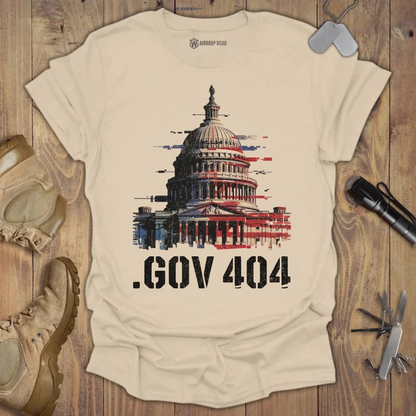 .GOV 404 T-shirt Sand