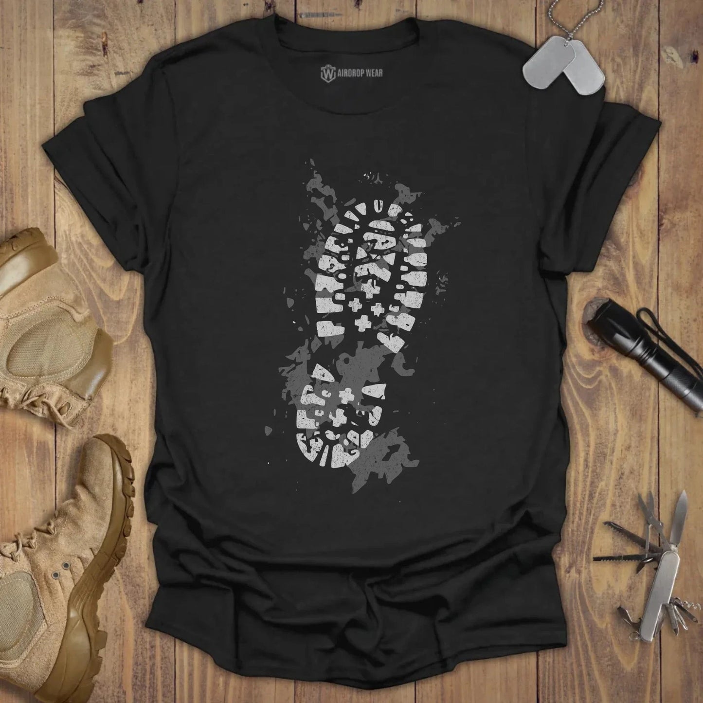 Boot T-shirt Black