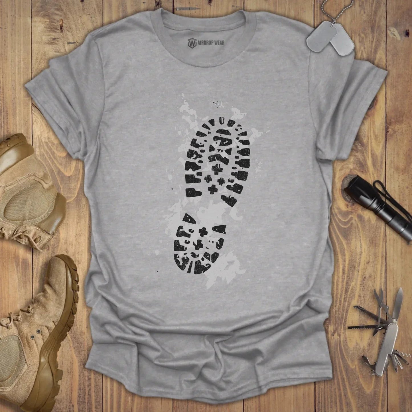 Boot T-shirt Sport Grey