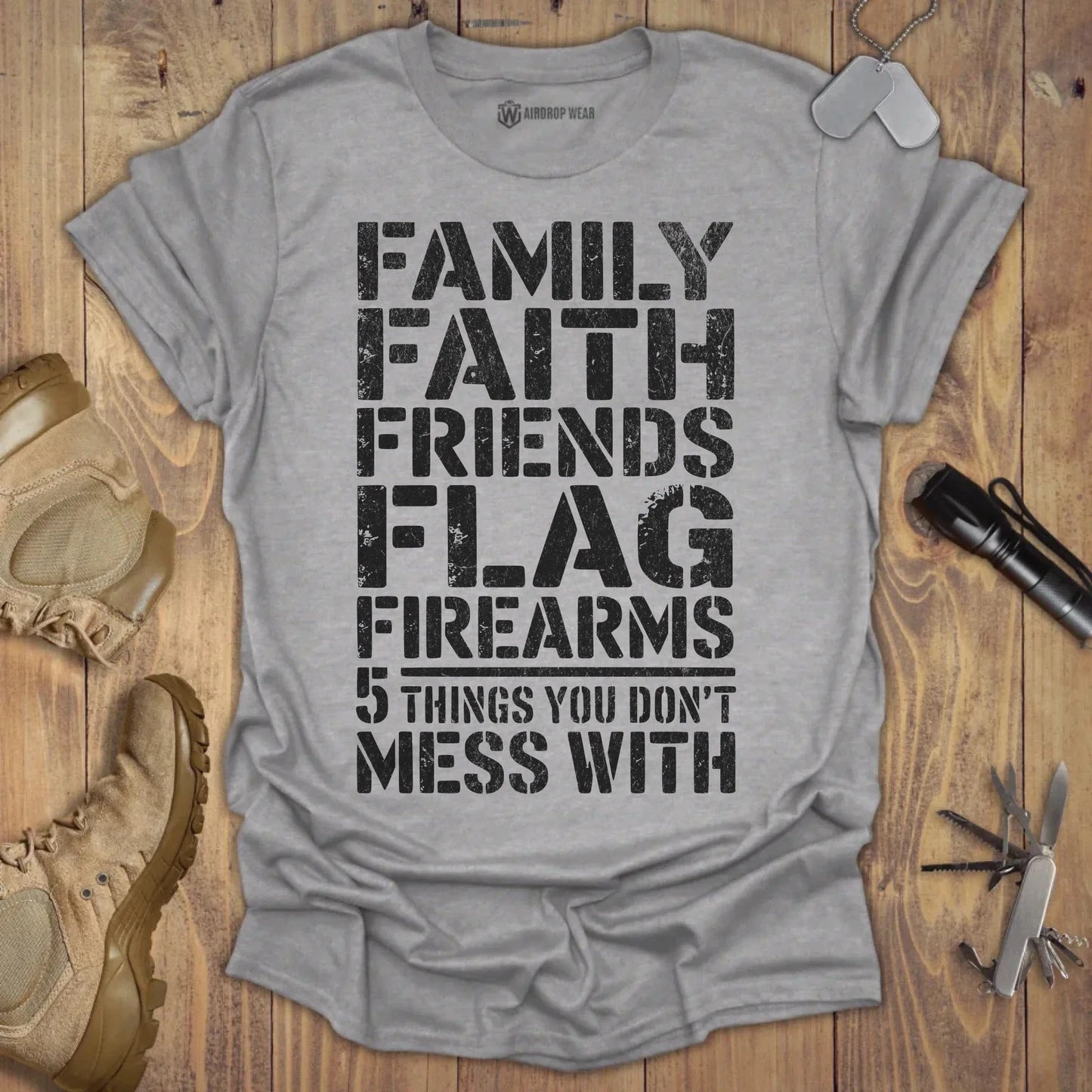 5 Things T-shirt Sport Grey