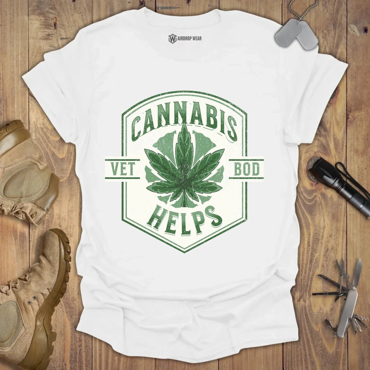 Cannabis Helps T-shirt White