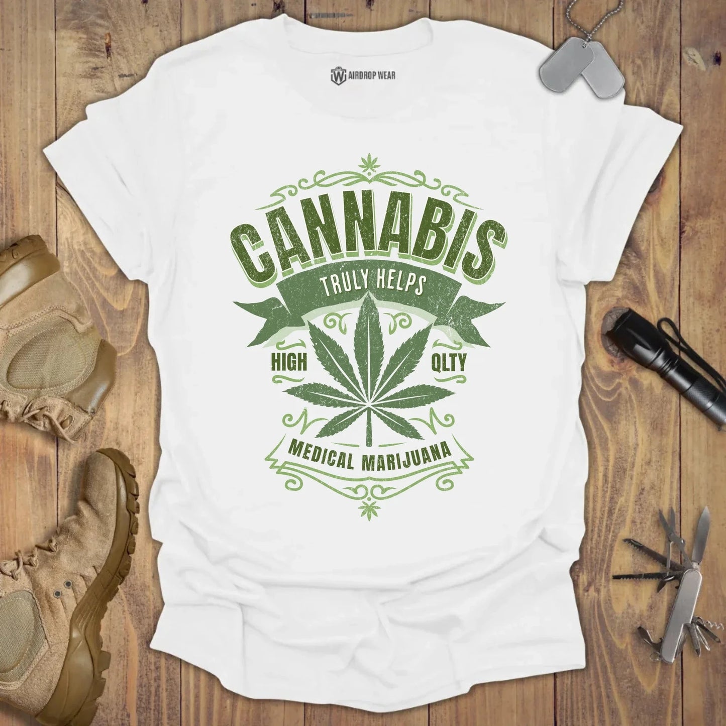 Cannabis Truly Helps T-shirt White