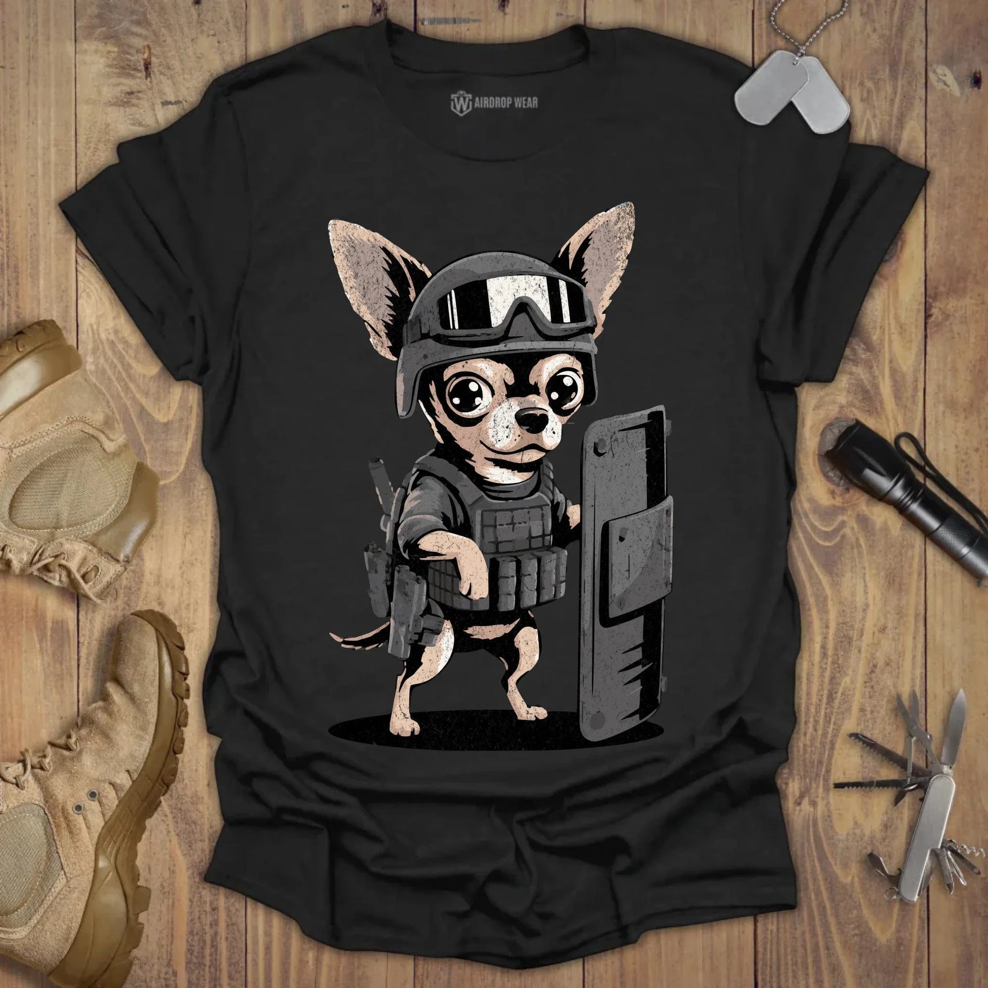 Close Quarter Combat Chihuahua T-shirt Black