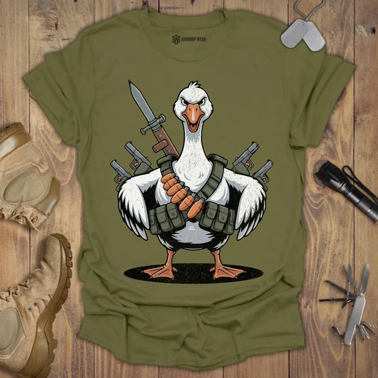 Attack Goose T-shirt Military Green