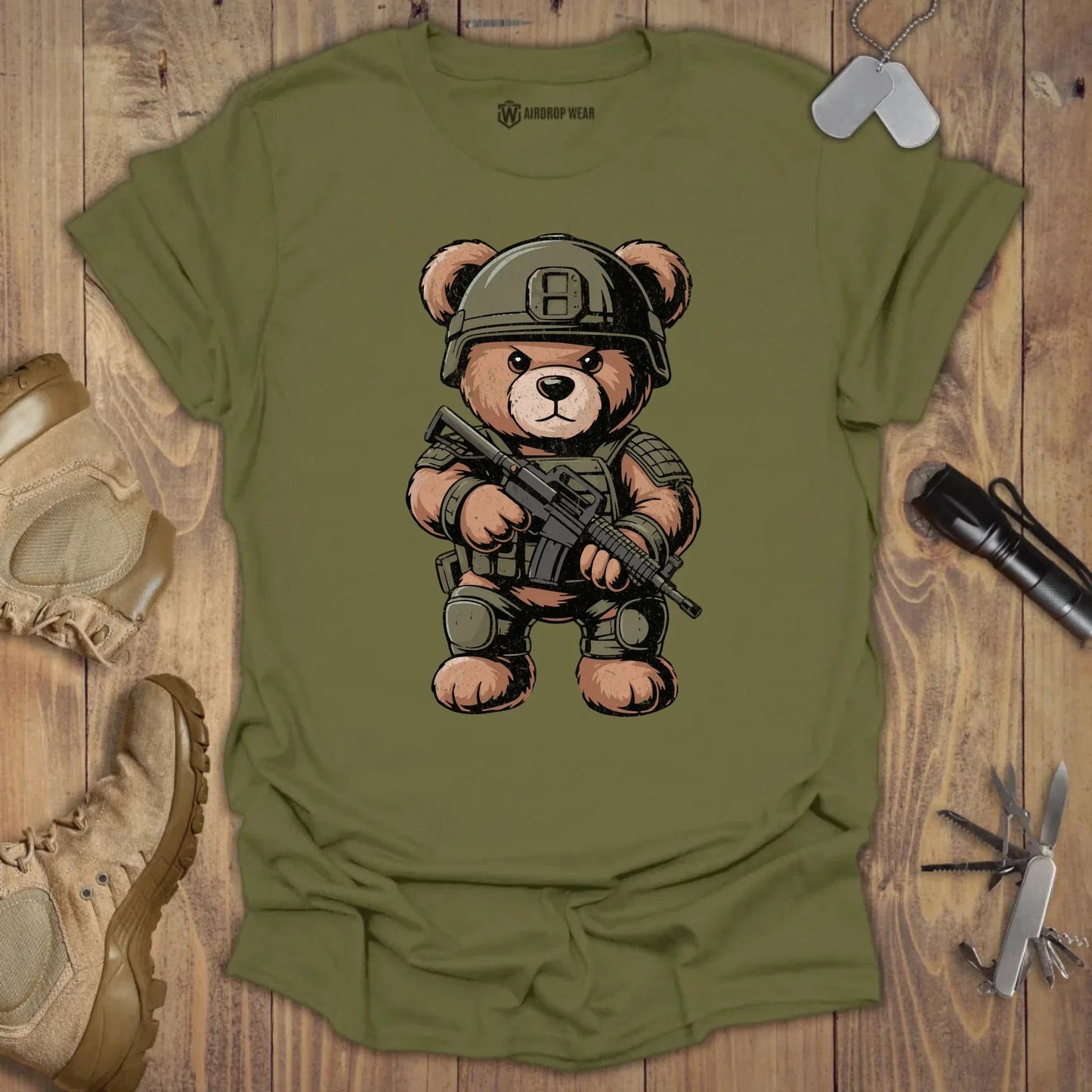 Tactical Teddy T-shirt Military Green