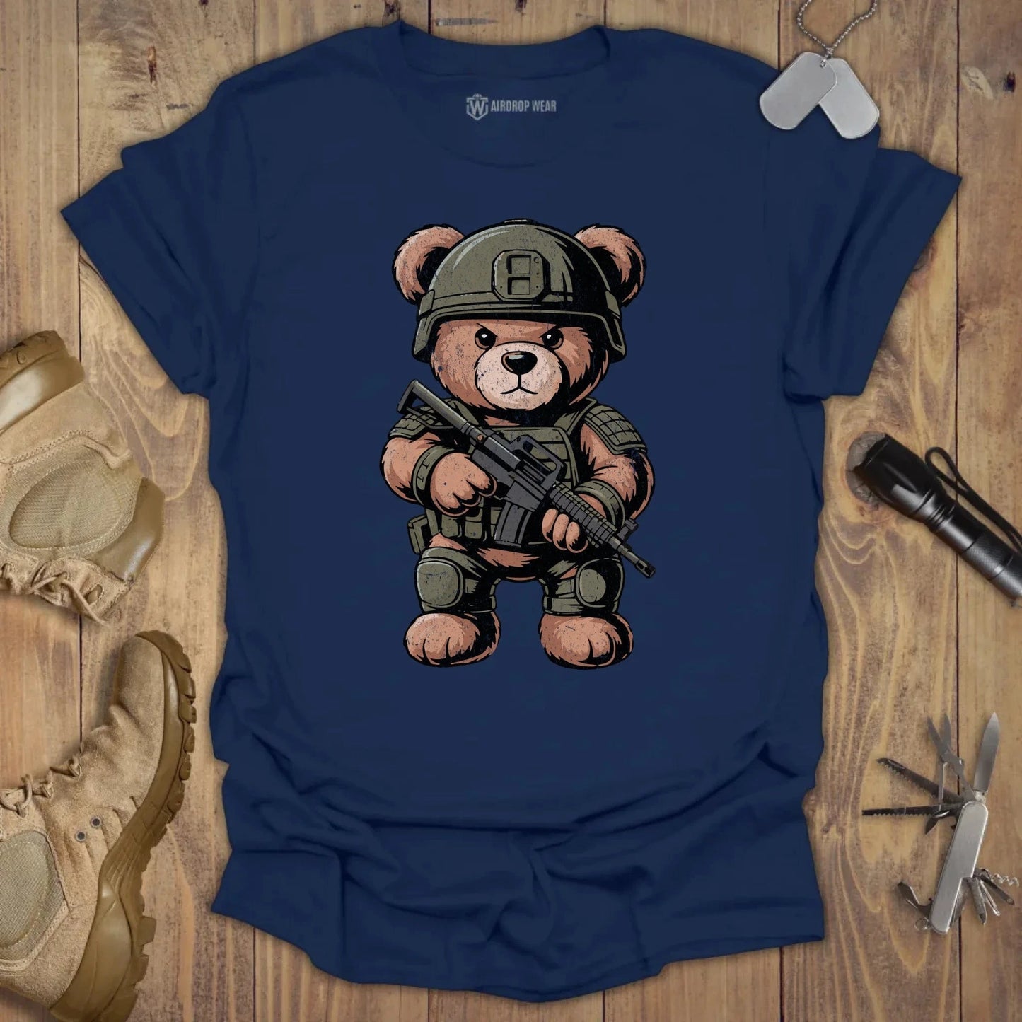 Tactical Teddy T-shirt Navy
