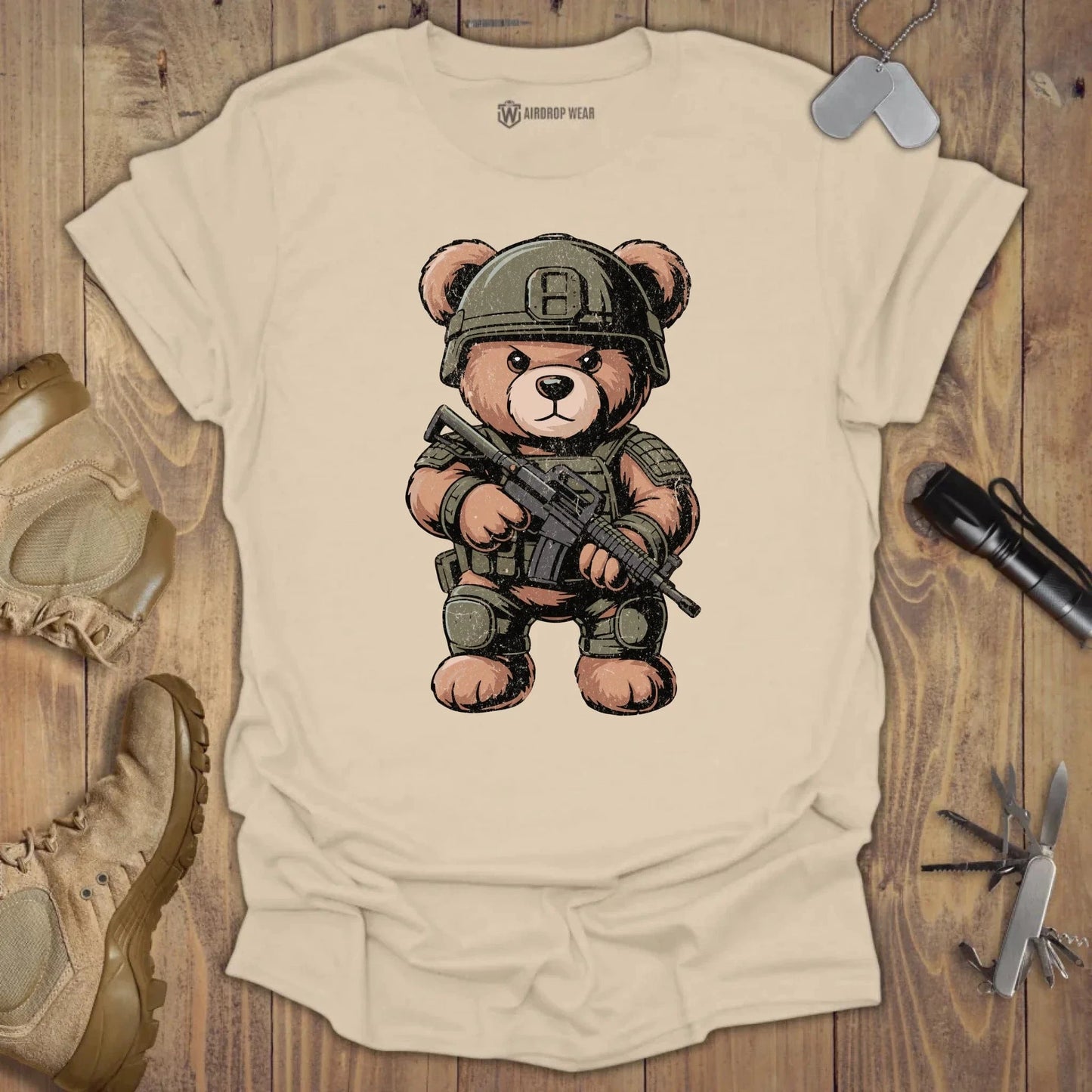 Tactical Teddy T-shirt Sand