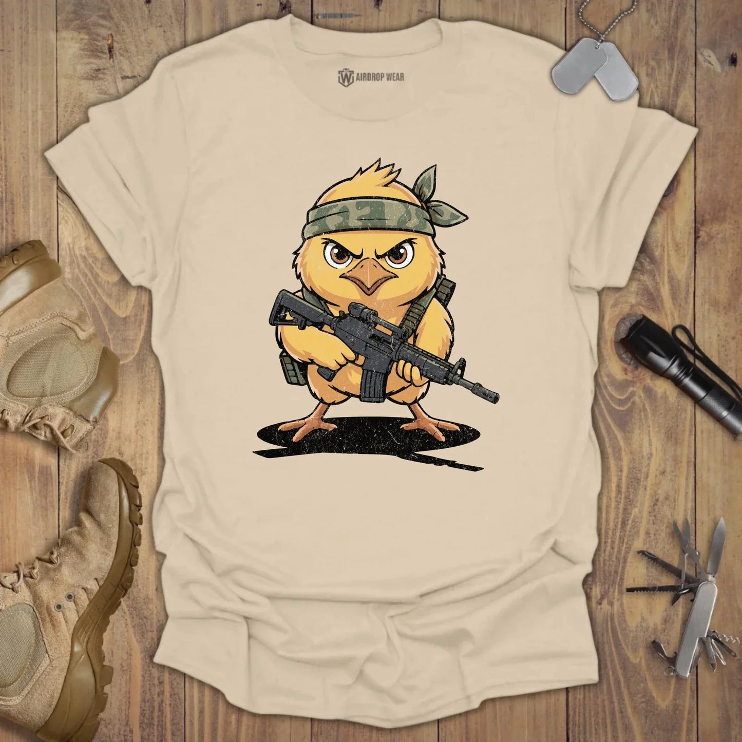 Tactical Chick T-shirt Sand