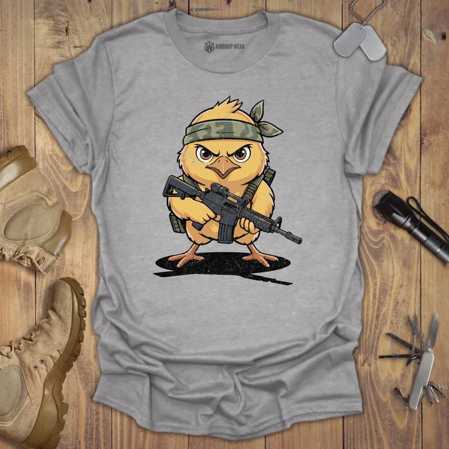 Tactical Chick T-shirt Sport Grey