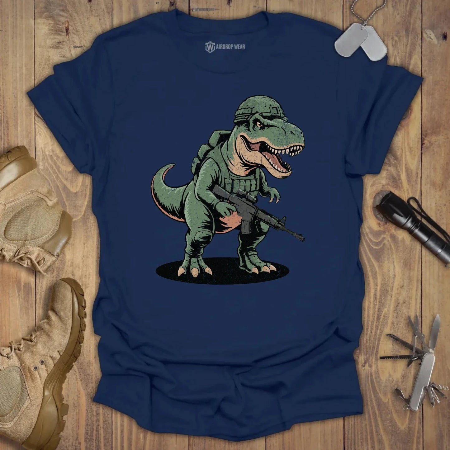 Tactical T-Rex T-shirt Navy
