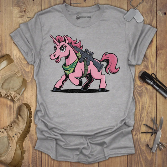 Tactical Unicorn T-shirt Sport Grey