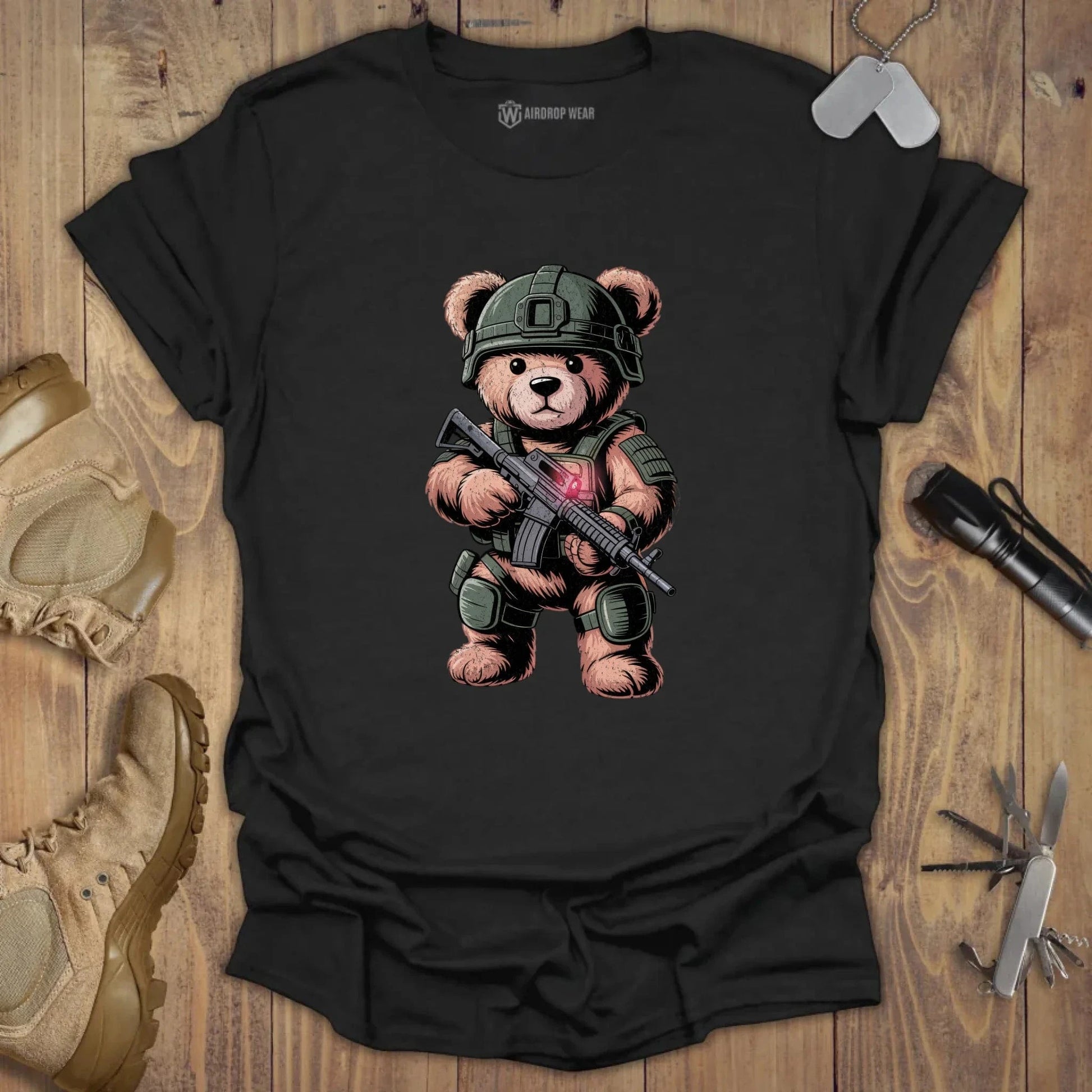 Battle Ready Teddy T-shirt Black