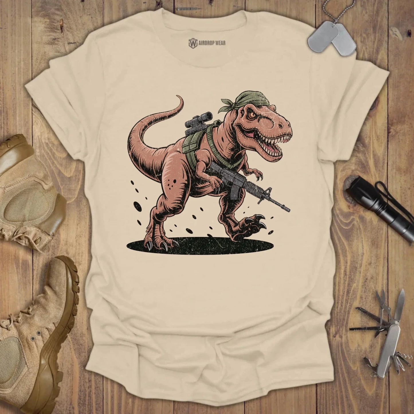 Jurassic Ops T-shirt Sand