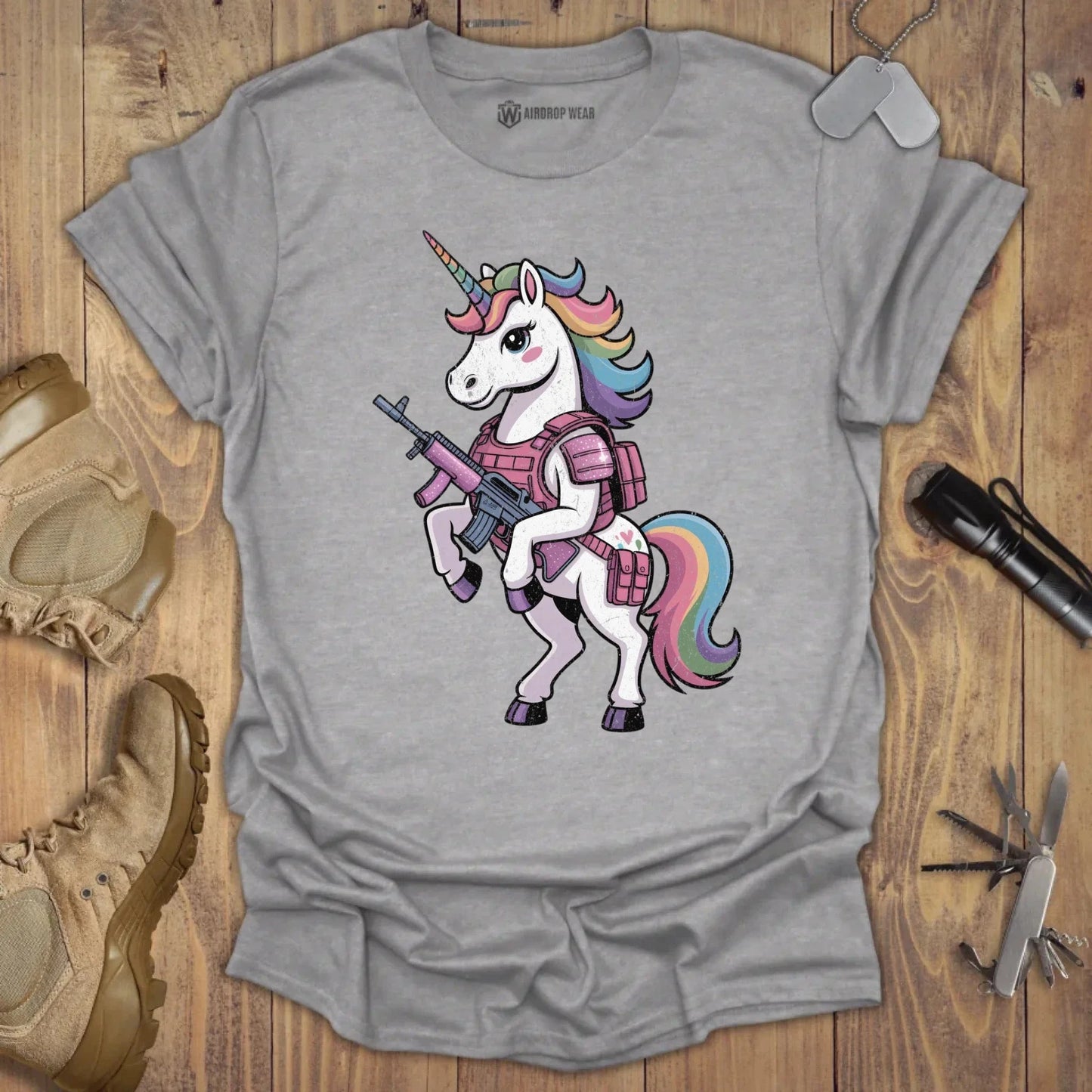 Unicorn Unit T-shirt Sport Grey