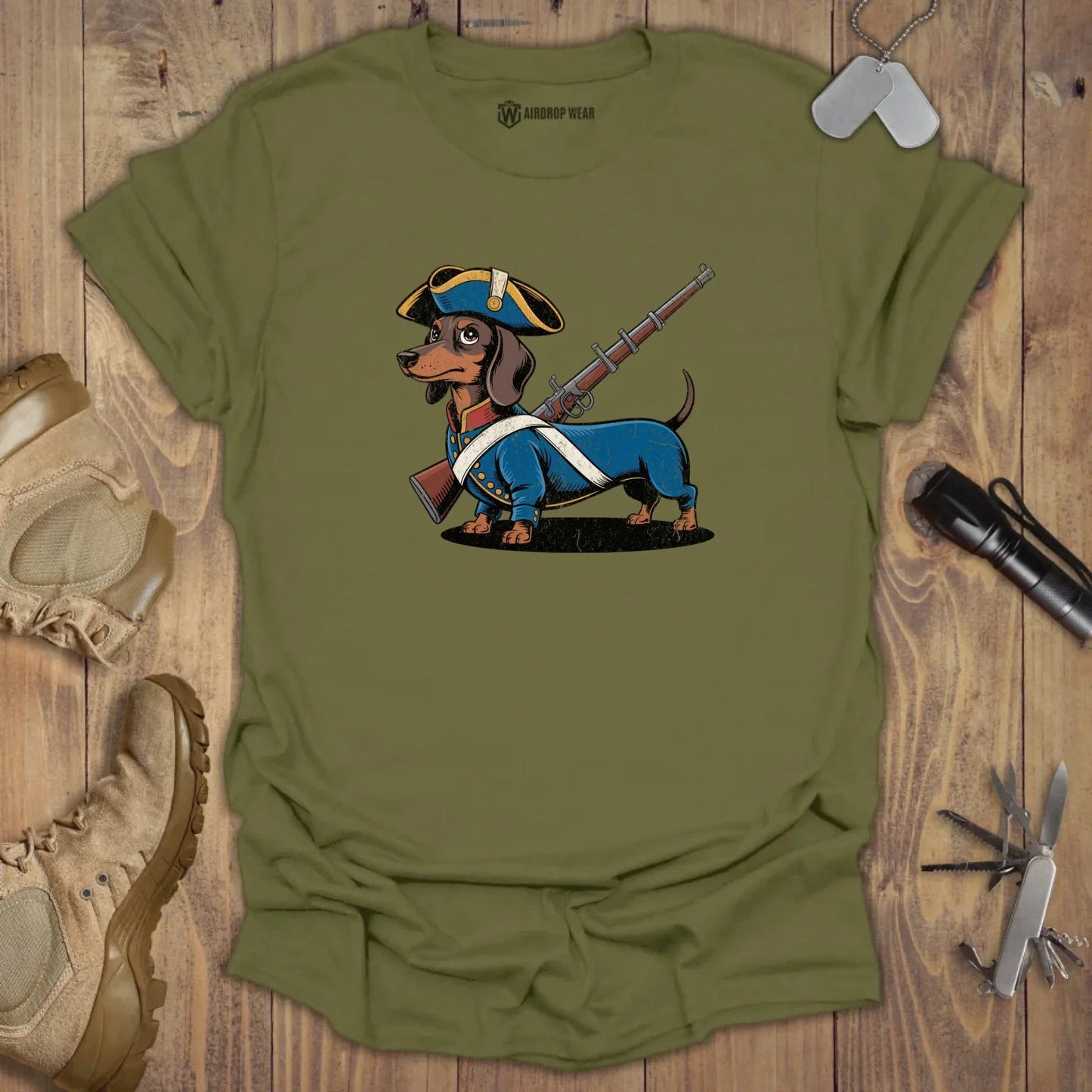 1776 Wiener T-shirt Military Green