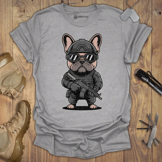 Special Ops Frenchie T-shirt Sport Grey