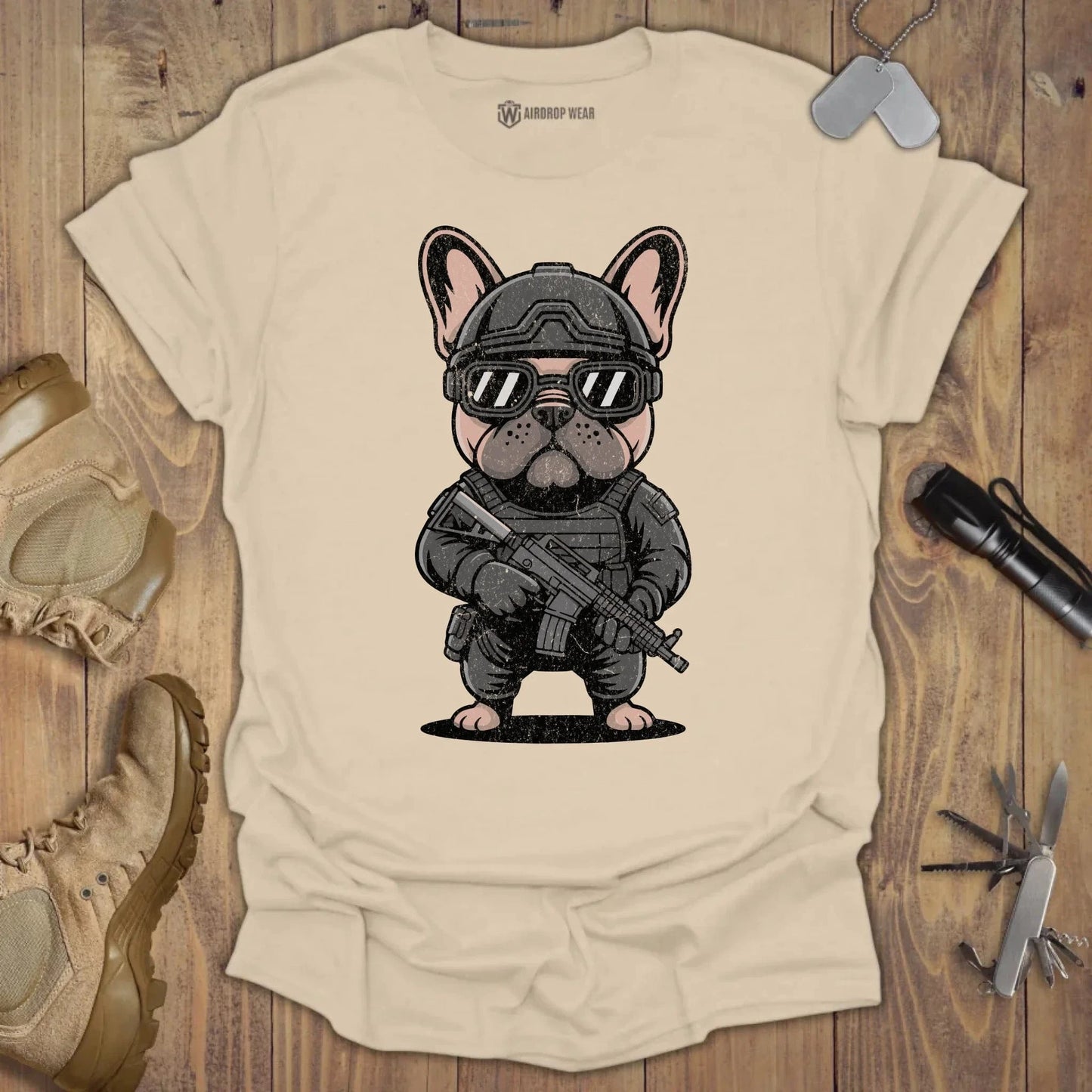 Special Ops Frenchie T-shirt Sand