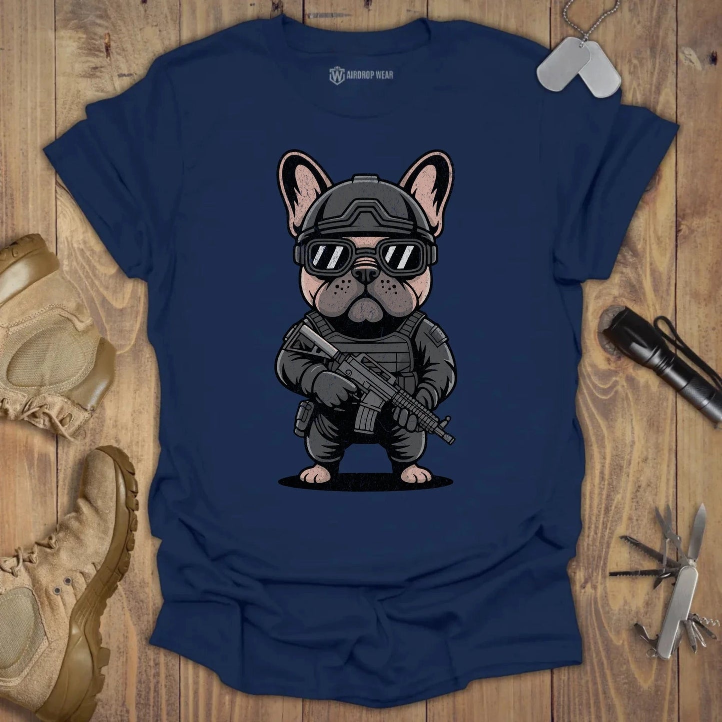 Special Ops Frenchie T-shirt Navy
