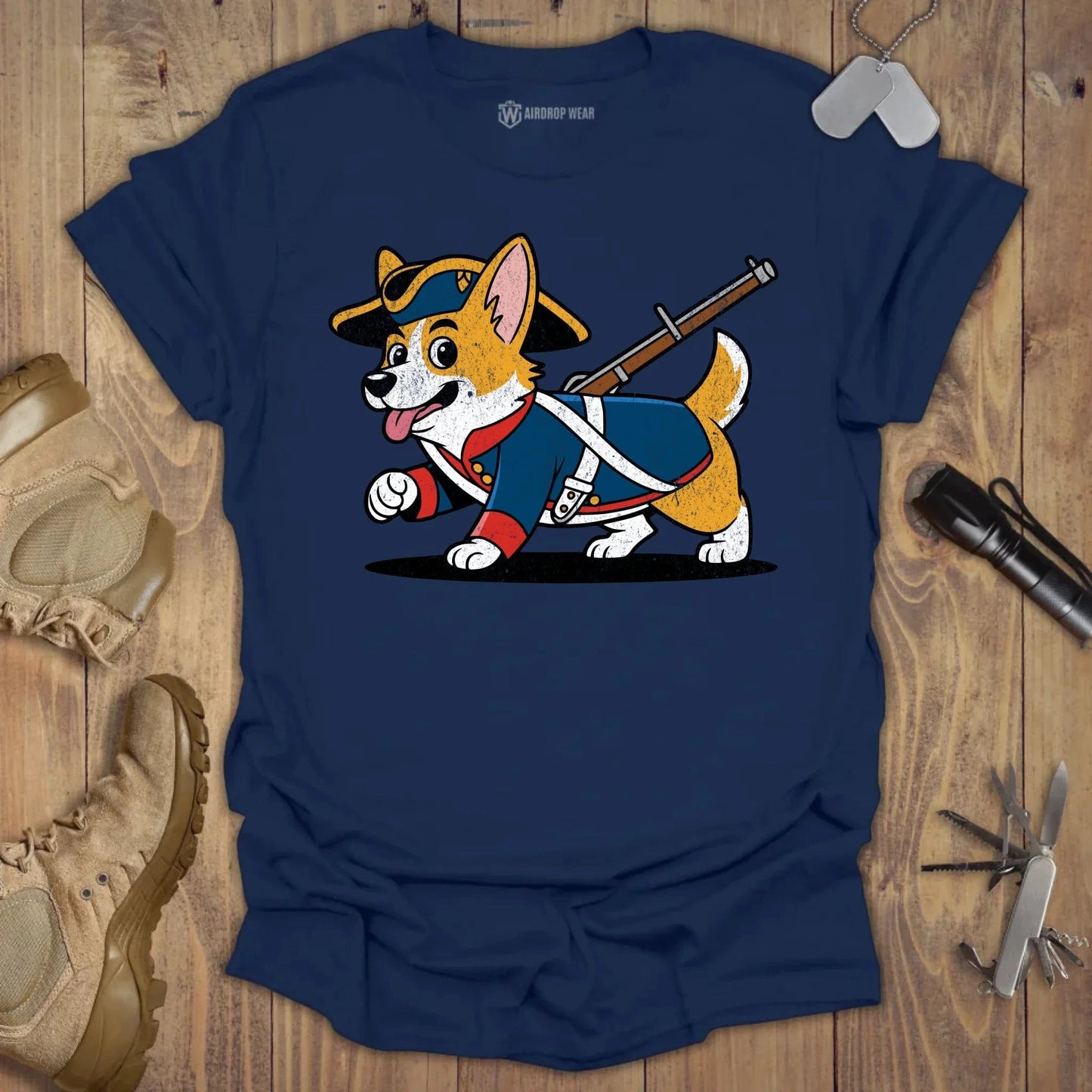 1776 Corgi T-shirt Navy