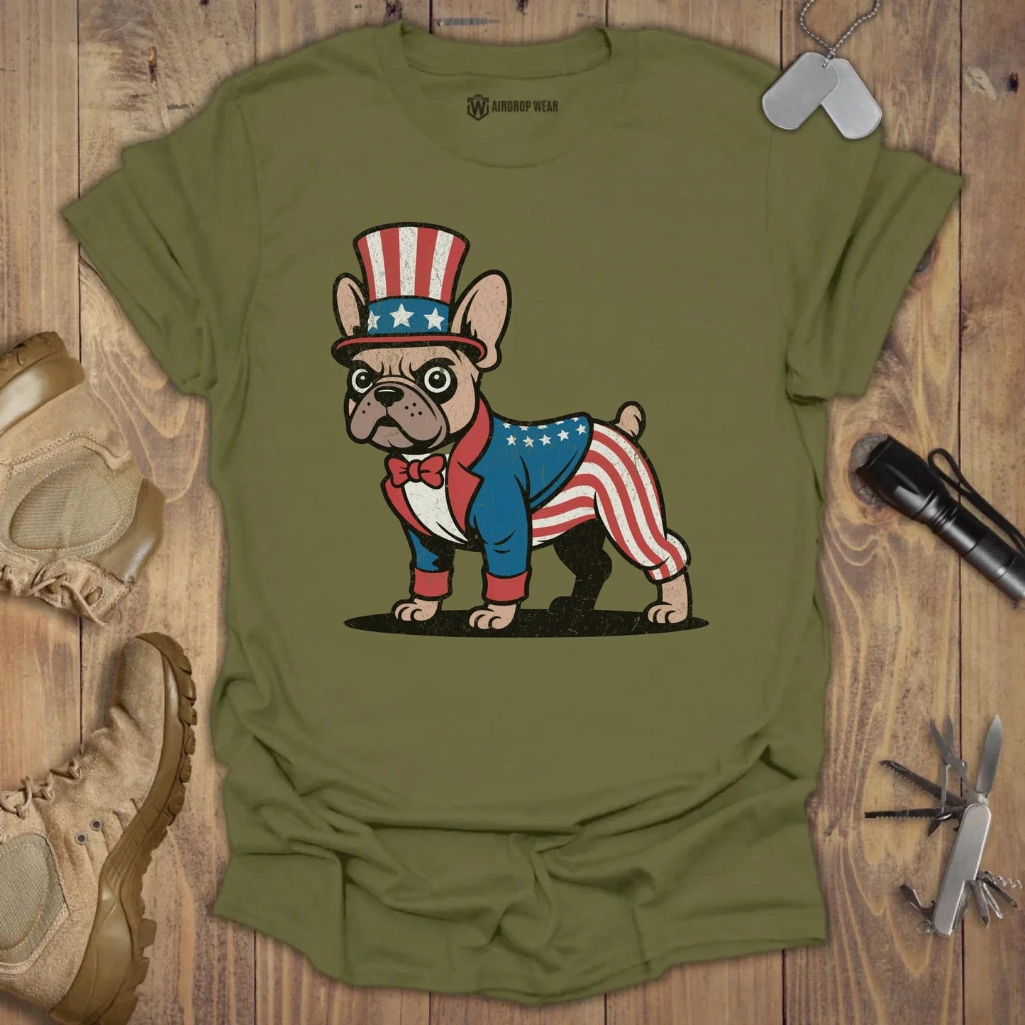 Uncle Frenchie T-shirt Military Green