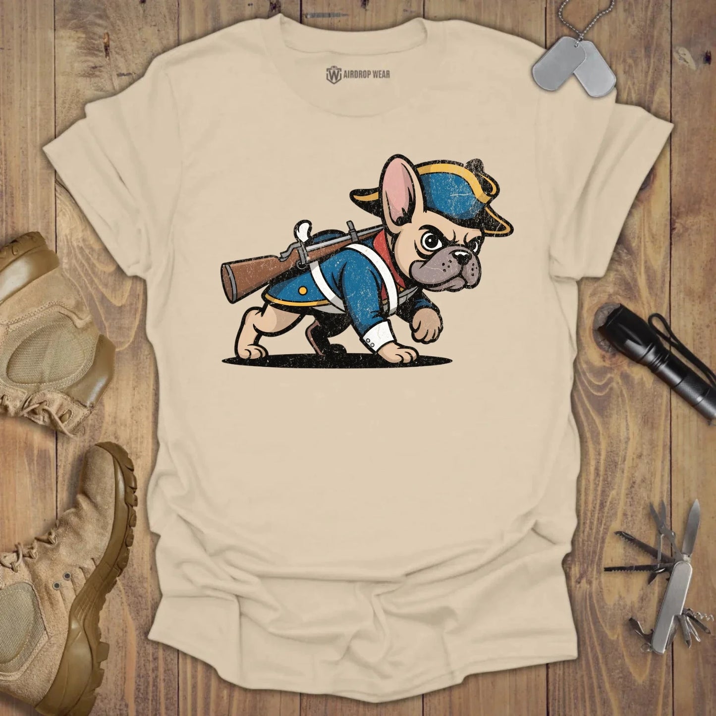 1776 Frenchie T-shirt Sand