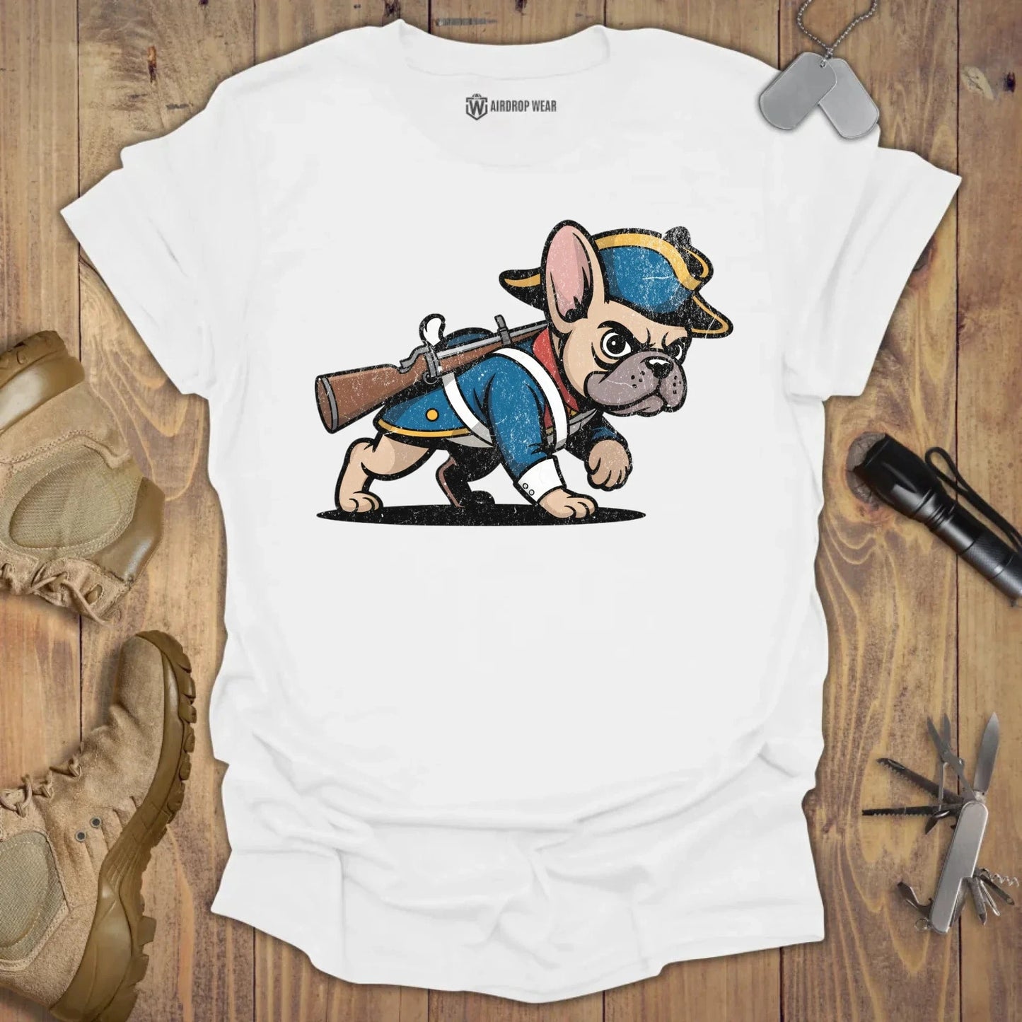 1776 Frenchie T-shirt White