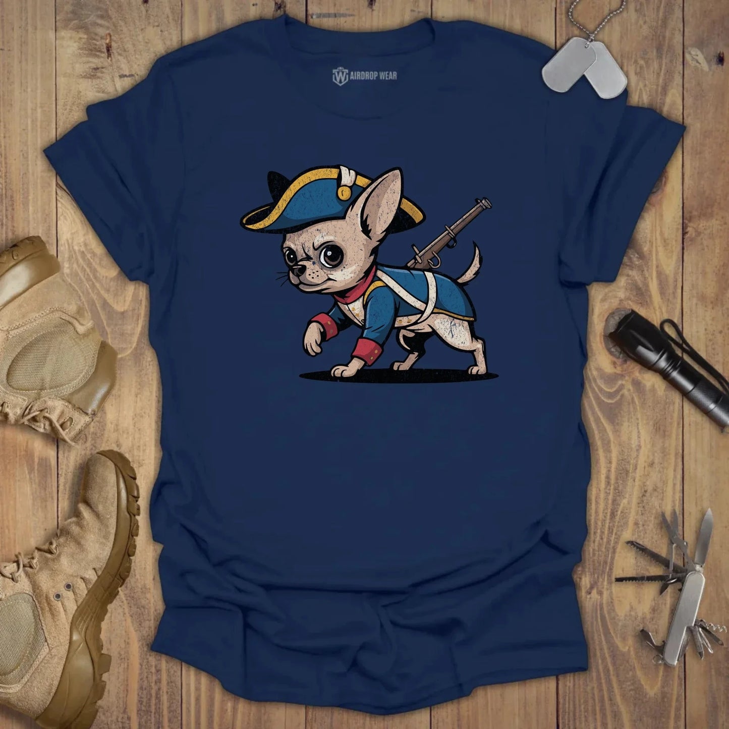 1776 Chihuahua T-shirt Navy