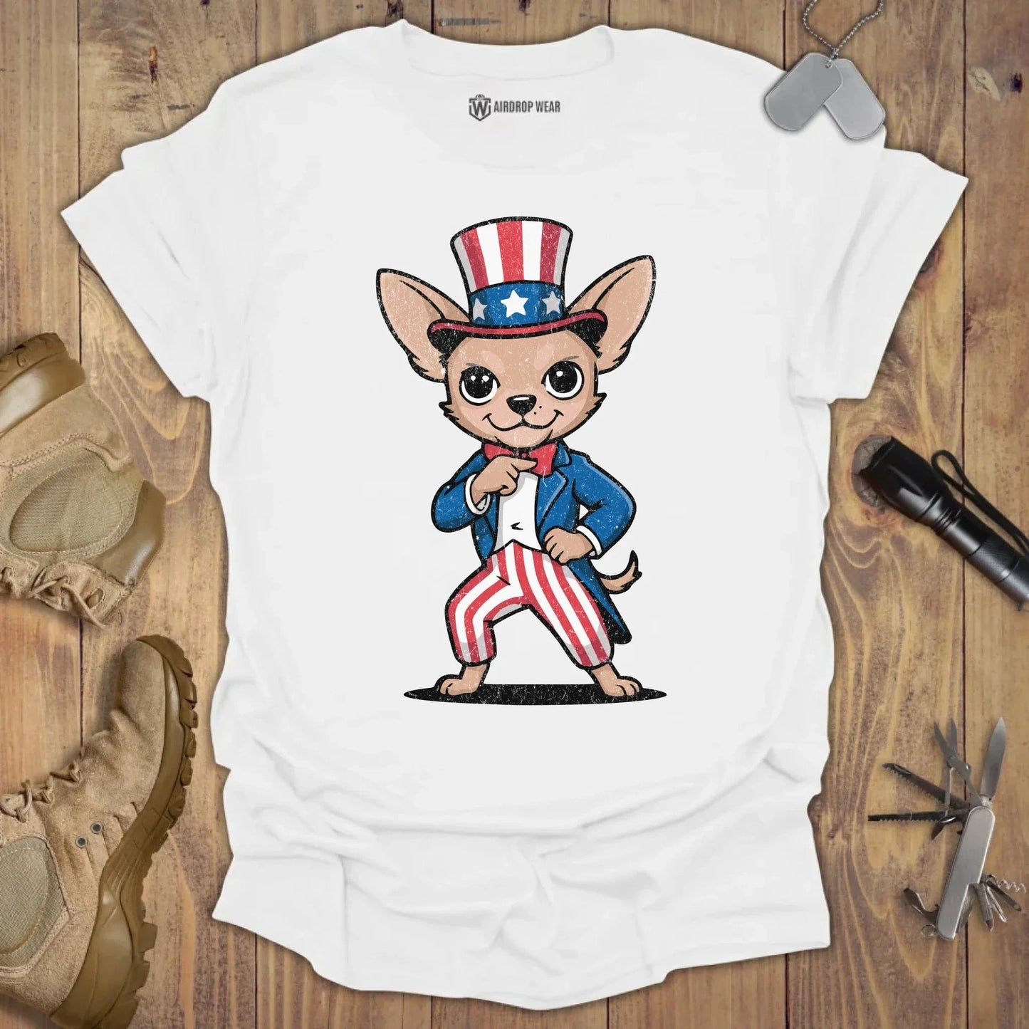 I Want You Chihuahua T-shirt White